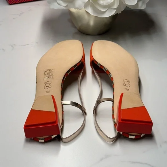 Tory Burch Orange Women's Sandals - Picture 6 of 8